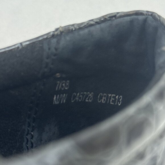 BOC Born Concept Womens Size 7 Gray Croc Faux Leather Peggy Slip On Clogs Shoes - Picture 9 of 15